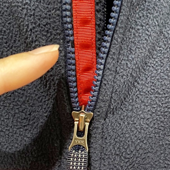 PATAGONIA Kids' Micro D Snap-T Fleece Jacket Size Large 12 Red Blue - Picture 5 of 10